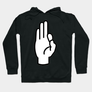 Letter - ASL Langue des signes américaine Hoodie